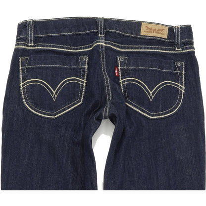Levi's 524 too Superlow Women Blue Skinny Slim Stretch Jeans W27 L32