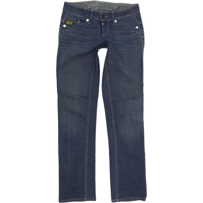 G-Star Midge Women Blue Straight Regular Stretch Jeans W27 L32