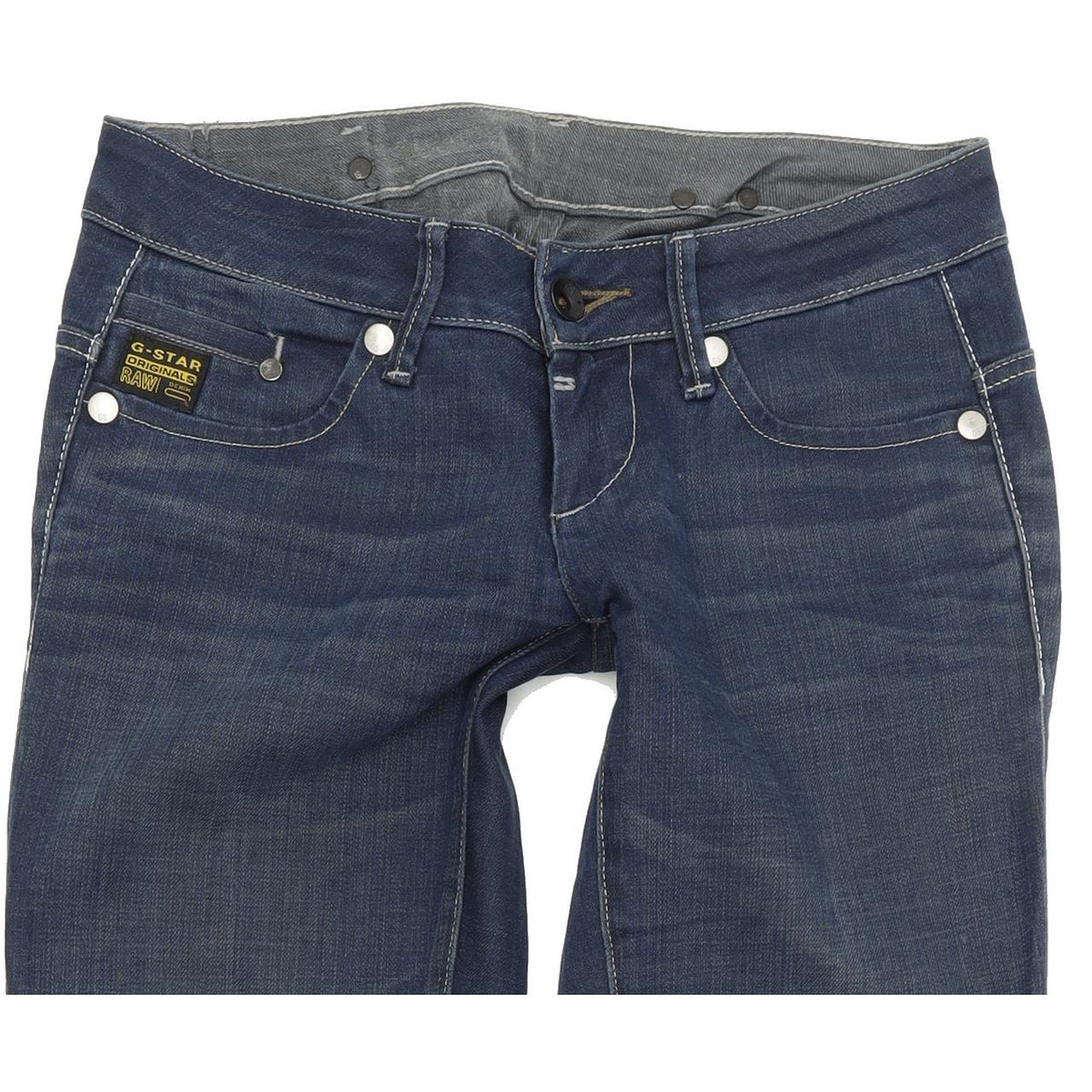 G-Star Midge Women Blue Straight Regular Stretch Jeans W27 L32