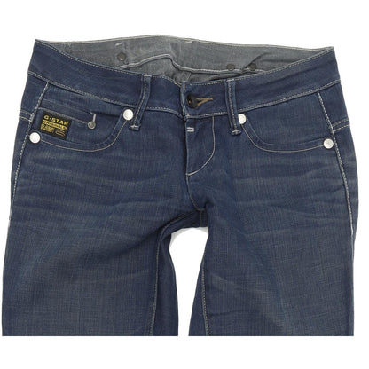 G-Star Midge Women Blue Straight Regular Stretch Jeans W27 L32