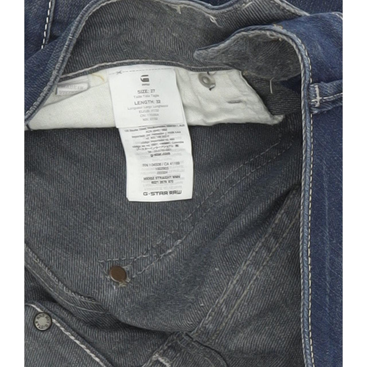 G-Star Midge Women Blue Straight Regular Stretch Jeans W27 L32