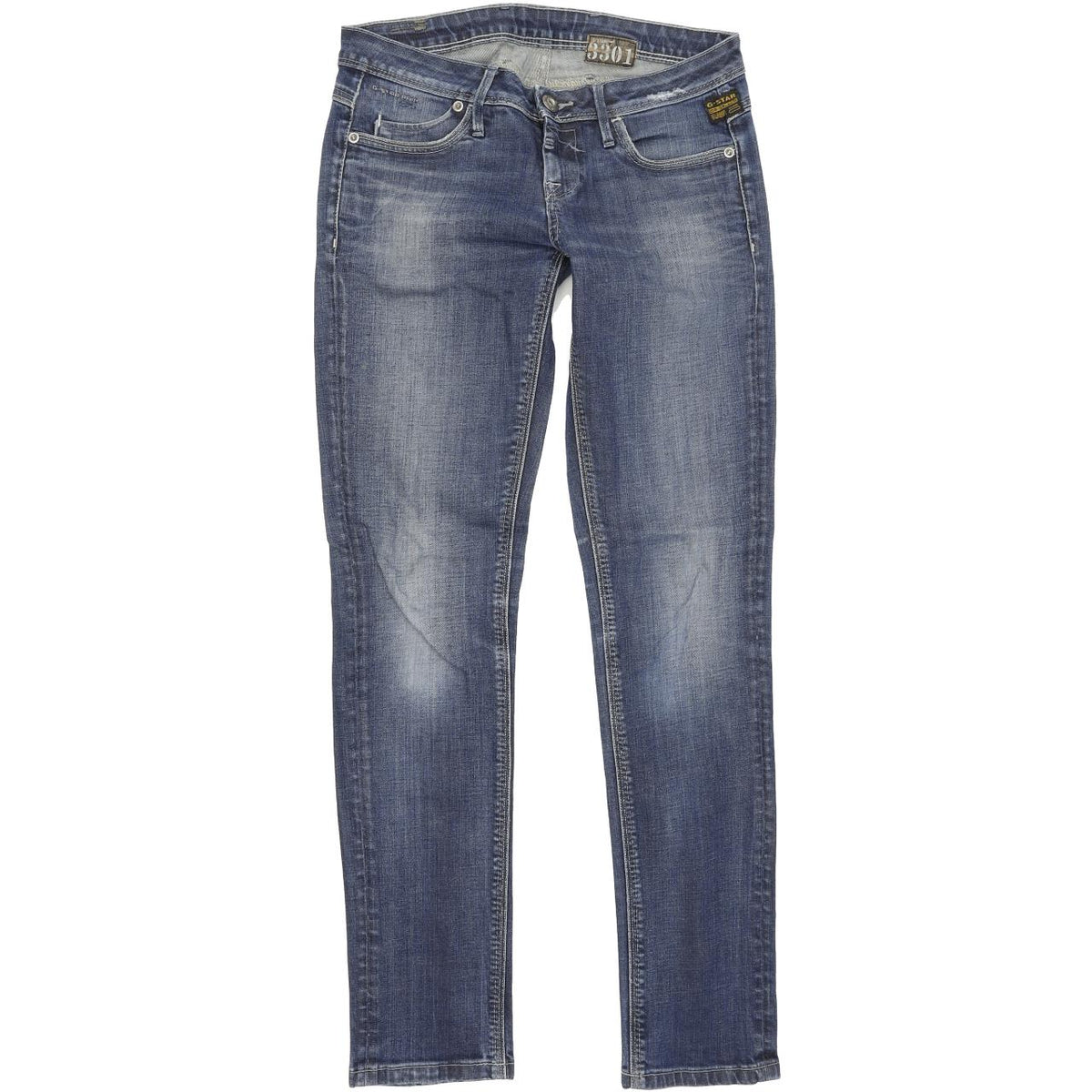 G-Star Women Blue Skinny Slim Stretch Jeans W28 L31