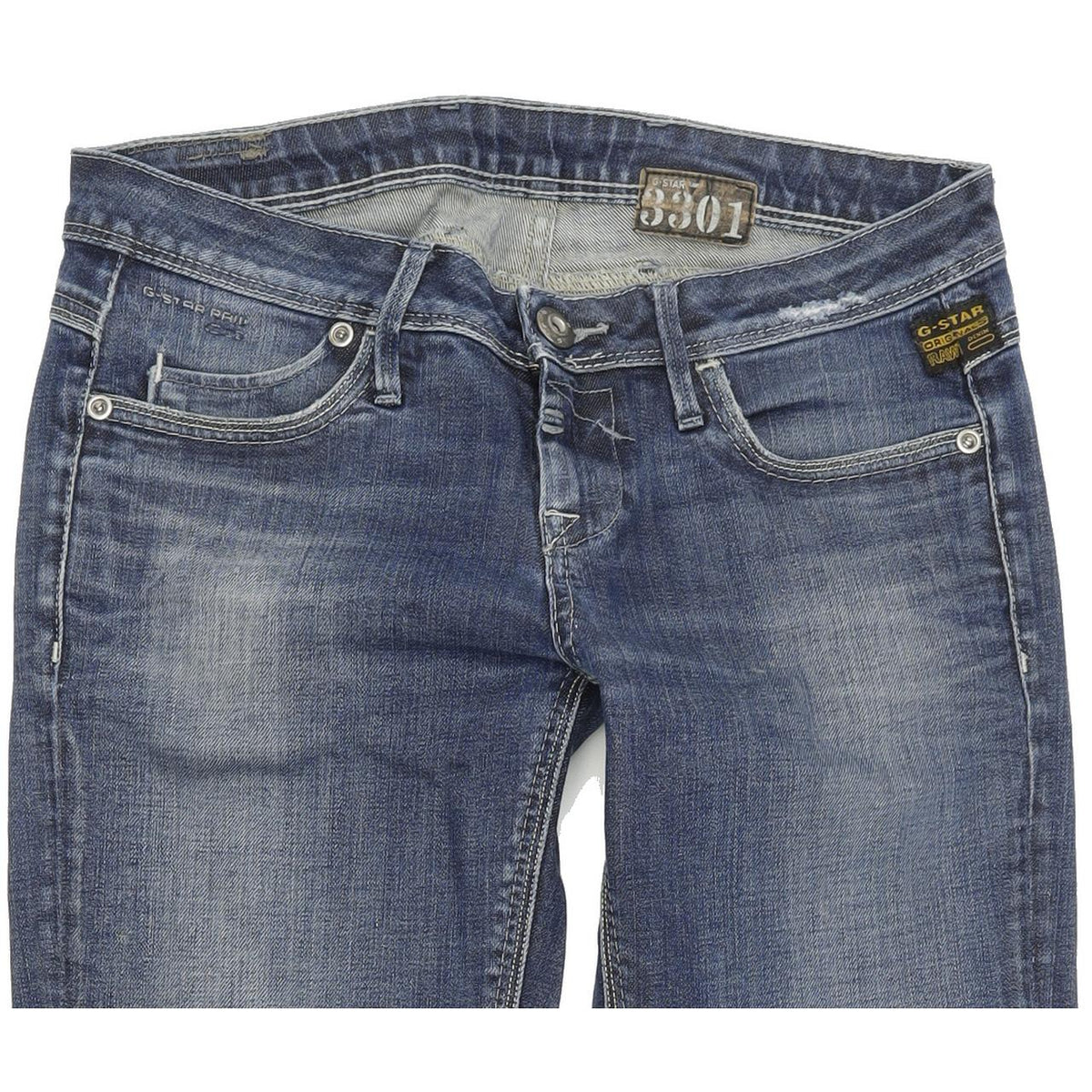 G-Star Women Blue Skinny Slim Stretch Jeans W28 L31