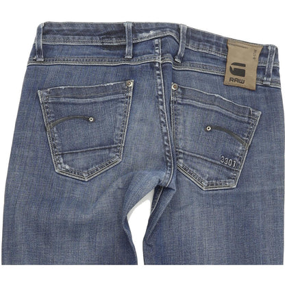 G-Star Women Blue Skinny Slim Stretch Jeans W28 L31