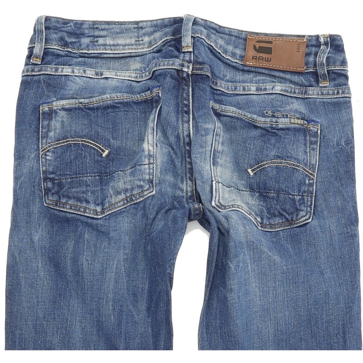 G-Star 3301 Women Blue Skinny Slim Stretch Jeans W26 L30