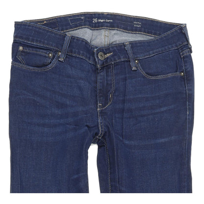 Levi's Slight Curve Women Blue Straight Regular Stretch Jeans W26 L30