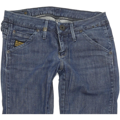 G-Star Medin Women Blue Skinny Slim Capri Stretch Jeans W26 L26