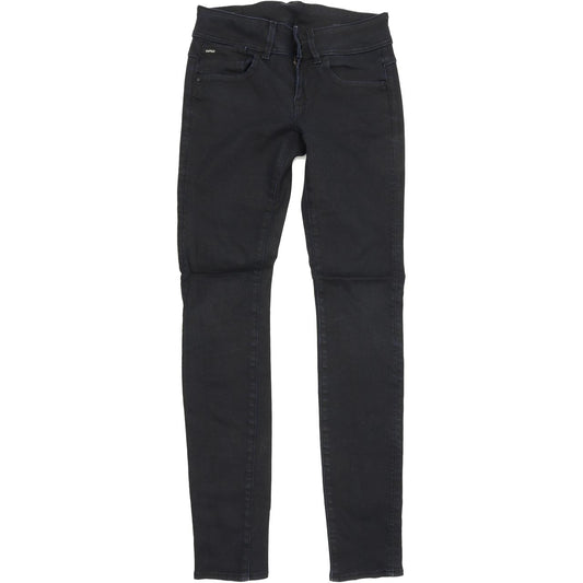 G-Star Lynn Mid Women Blue Skinny Slim Stretch Jeans W27 L32