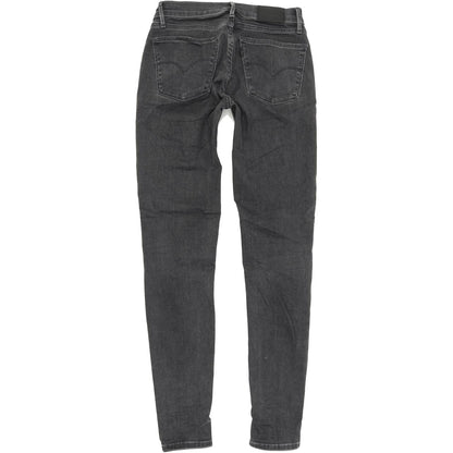 Levi's 710 Women Charcoal Skinny Slim Stretch Jeans W26 L30