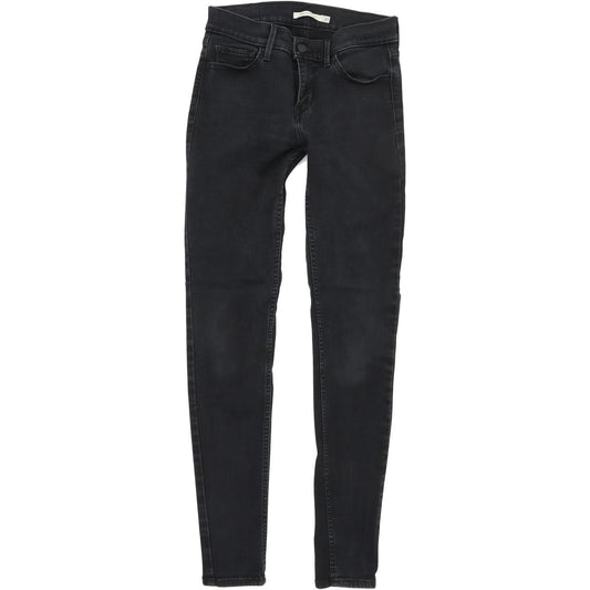 Levi's 710 Women Black Skinny Slim Stretch Jeans W27 L30