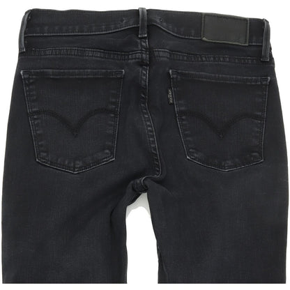 Levi's 710 Women Black Skinny Slim Stretch Jeans W27 L30