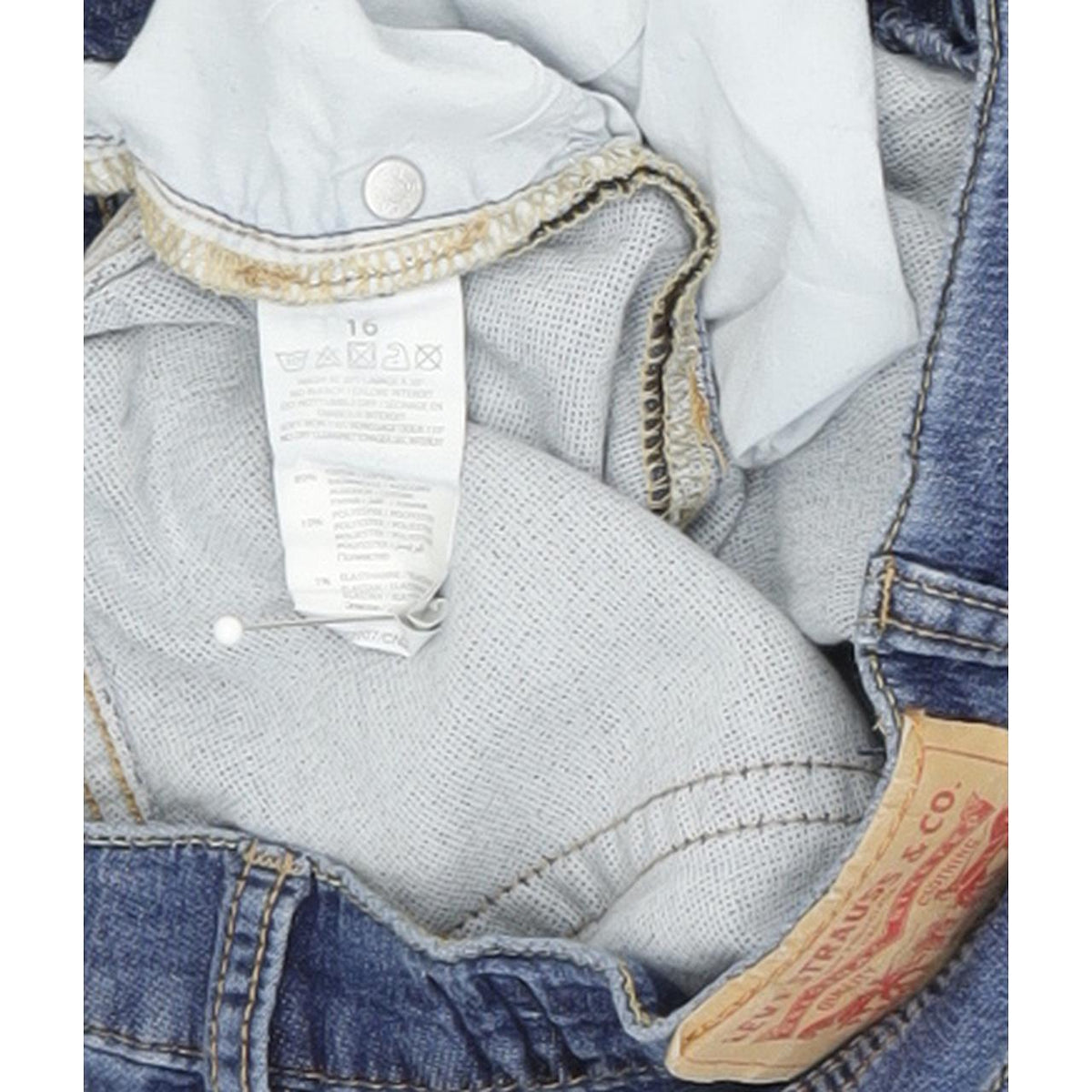 Levi's 510 Kids Women Blue Skinny Slim Stretch Jeans W27 L32