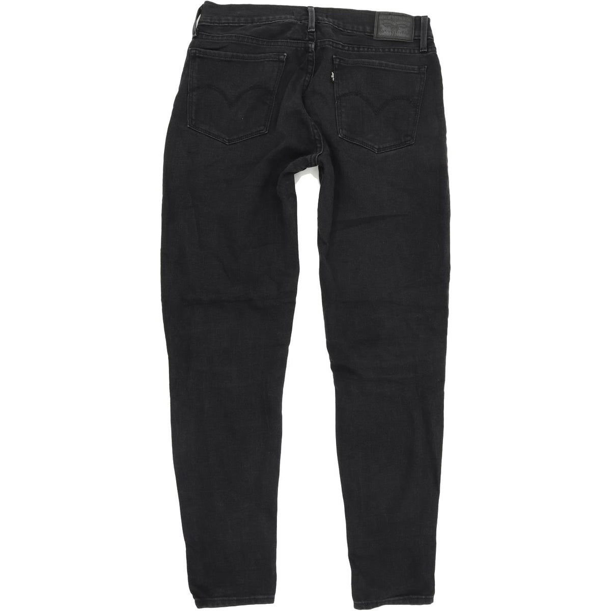Levi's 710 Super Women Black Skinny Slim Stretch Jeans W29 L30