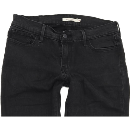 Levi's 710 Super Women Black Skinny Slim Stretch Jeans W29 L30