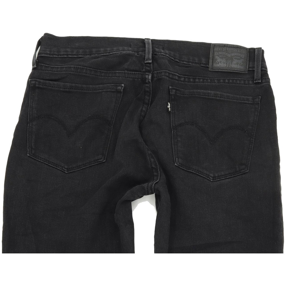 Levi's 710 Super Women Black Skinny Slim Stretch Jeans W29 L30