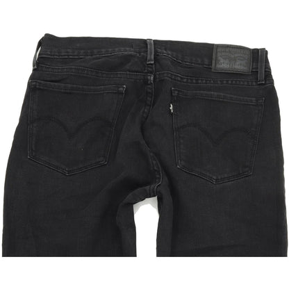 Levi's 710 Super Women Black Skinny Slim Stretch Jeans W29 L30