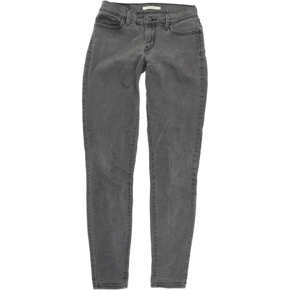 Levi's 710 Super Women Grey Skinny Slim Stretch Jeans W29 L32