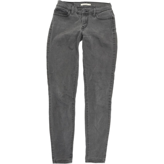 Levi's 710 Super Women Grey Skinny Slim Stretch Jeans W29 L32