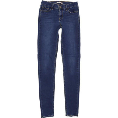 Levi's 710 Super Women Blue Skinny Slim Stretch Jeans W29 L33