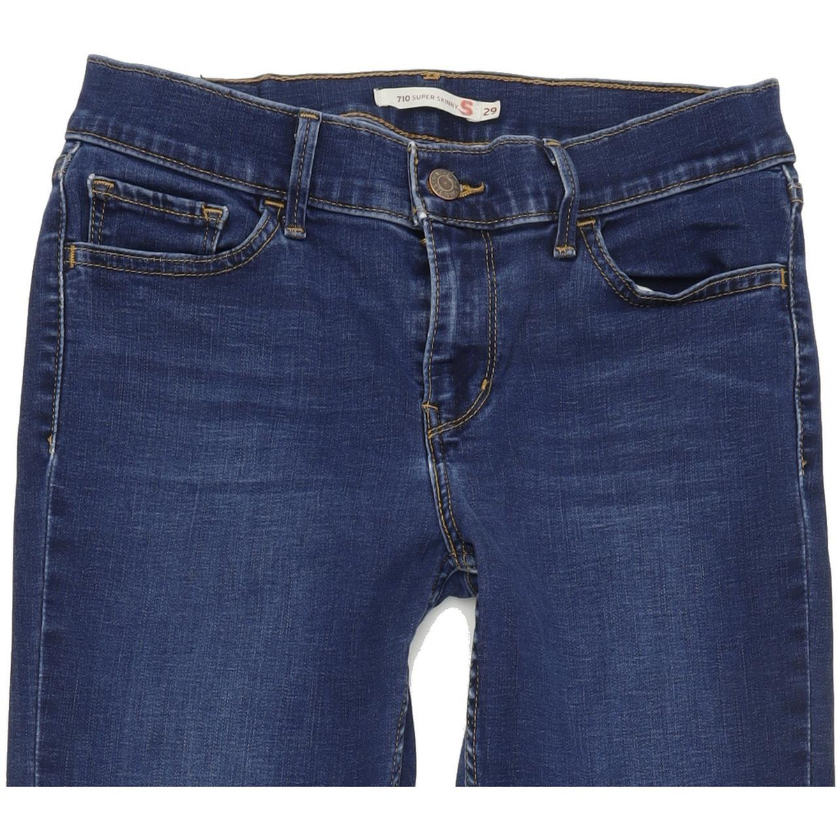 Levi's 710 Super Women Blue Skinny Slim Stretch Jeans W29 L33