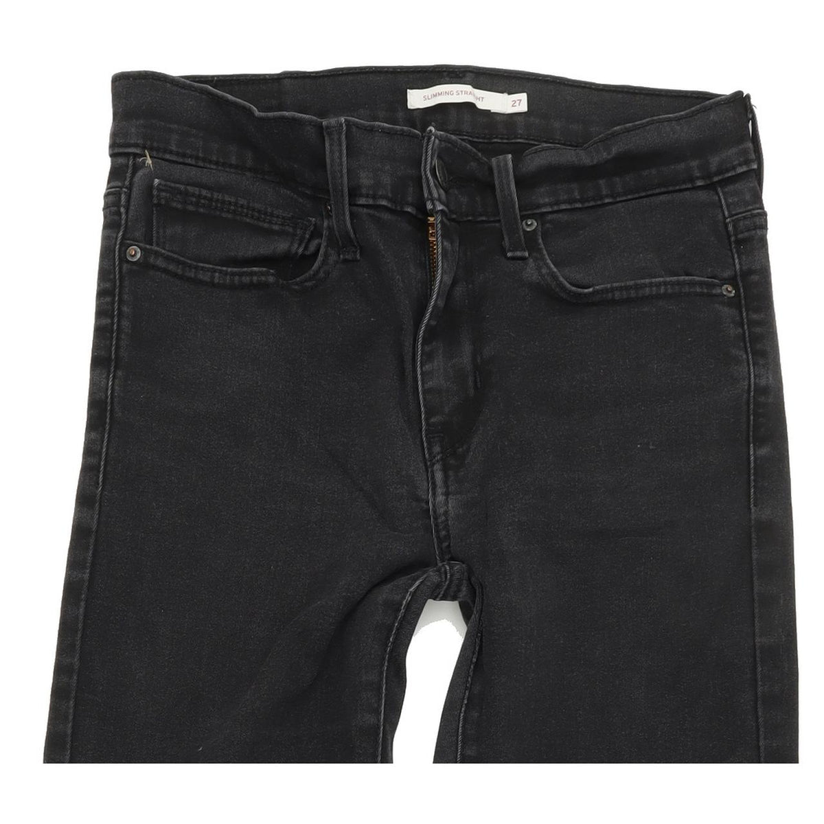 Levi's Slimming  Women Charcoal Straight Regular Stretch Jeans W27 L30