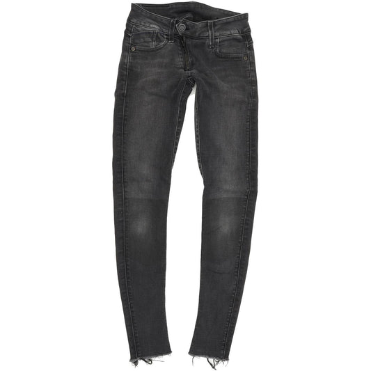 G-Star Lynn Zip Shablon Women Grey Skinny Slim Stretch Jeans W25 L30