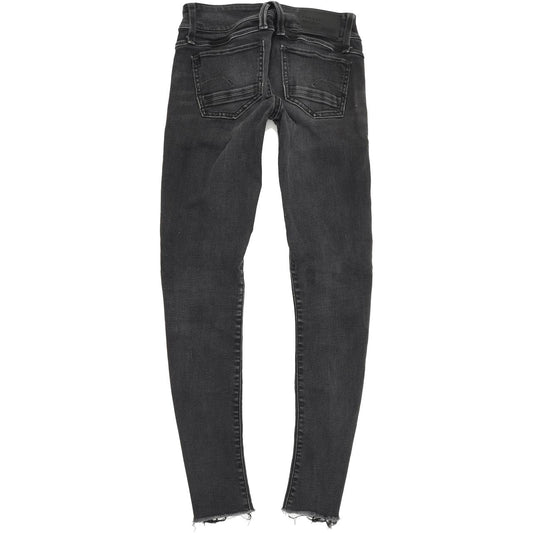 G-Star Lynn Zip Shablon Women Grey Skinny Slim Stretch Jeans W25 L30