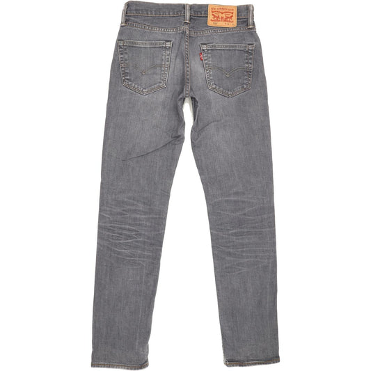 Levi's 511 Men Grey Straight Slim Stretch Jeans W28 L31