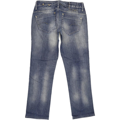 G-Star Midge Women Blue Straight Slim Stretch Jeans W29 L29