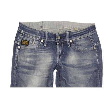 G-Star Midge Women Blue Straight Slim Stretch Jeans W29 L29