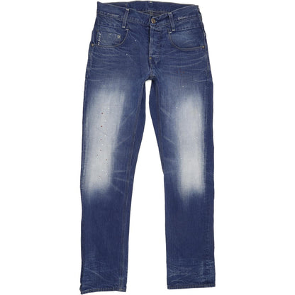 G-Star Men Blue Straight Regular Jeans W28 L31