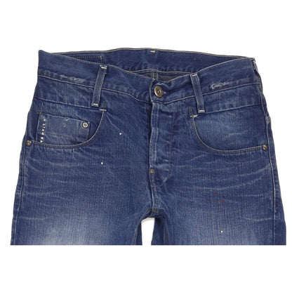 G-Star Men Blue Straight Regular Jeans W28 L31