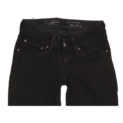 Levi's Bold Curve Women Black Skinny Slim Stretch Jeans W26 L30