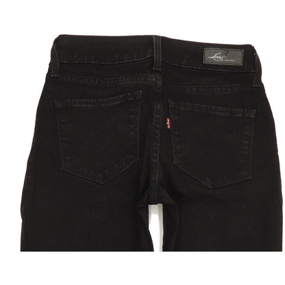 Levi's Bold Curve Women Black Skinny Slim Stretch Jeans W26 L30