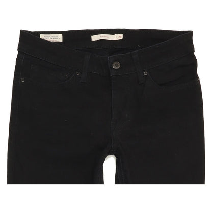 Levi's 711 Women Black Skinny Regular Stretch Jeans W28 L30