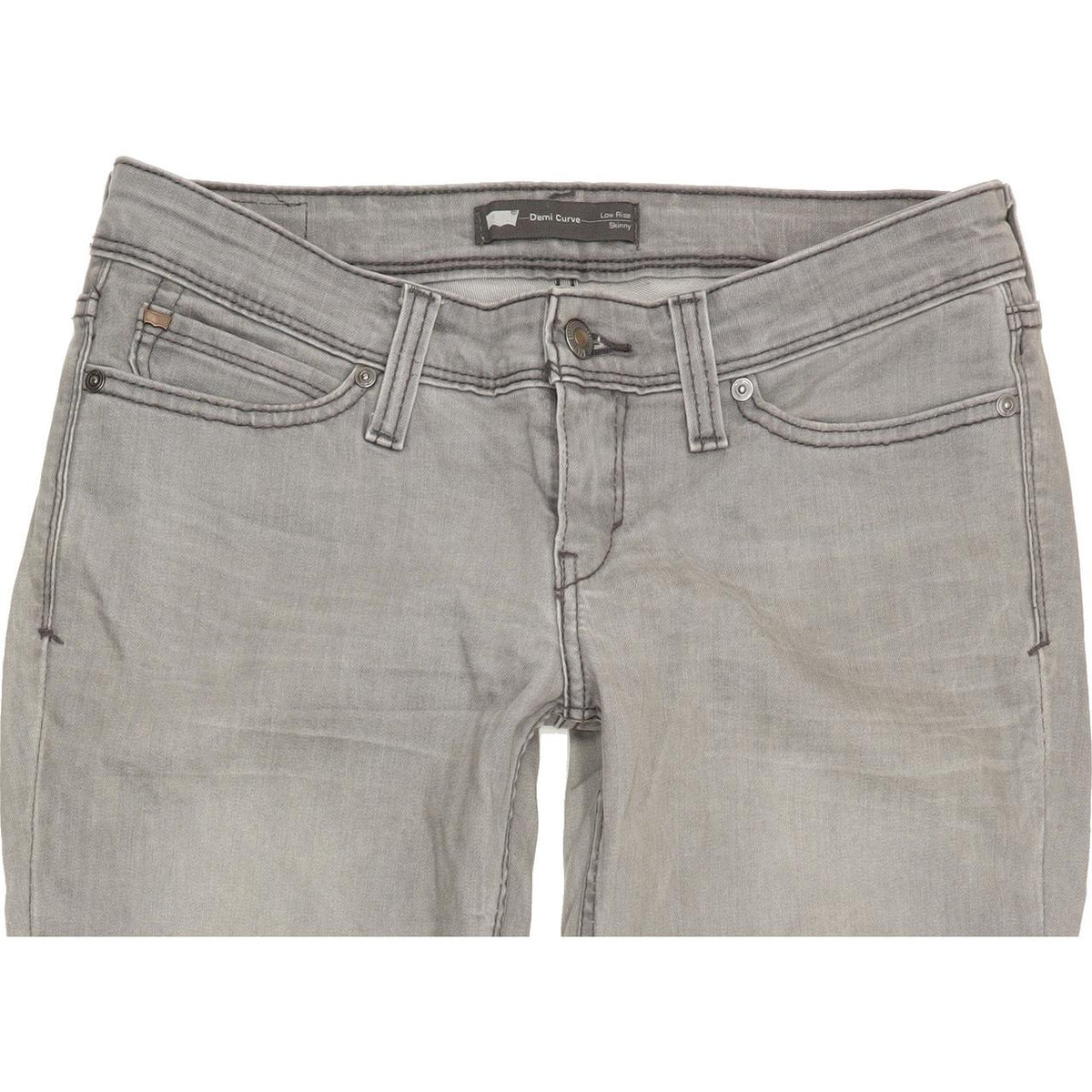 Levi's Demi Curve Women Grey Skinny Slim Stretch Jeans W28 L31