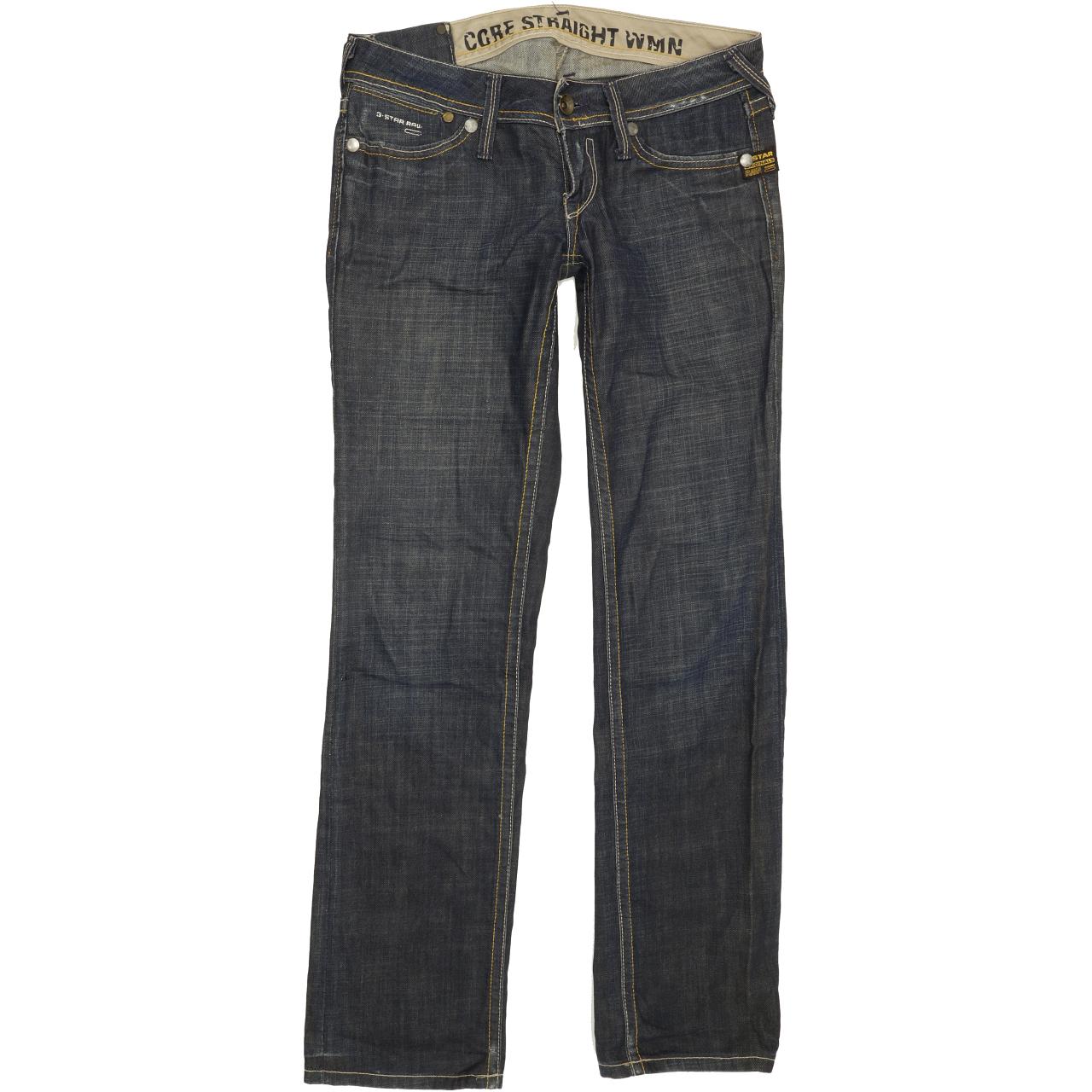 G-Star Core Women Blue Straight Slim Jeans W27 L30