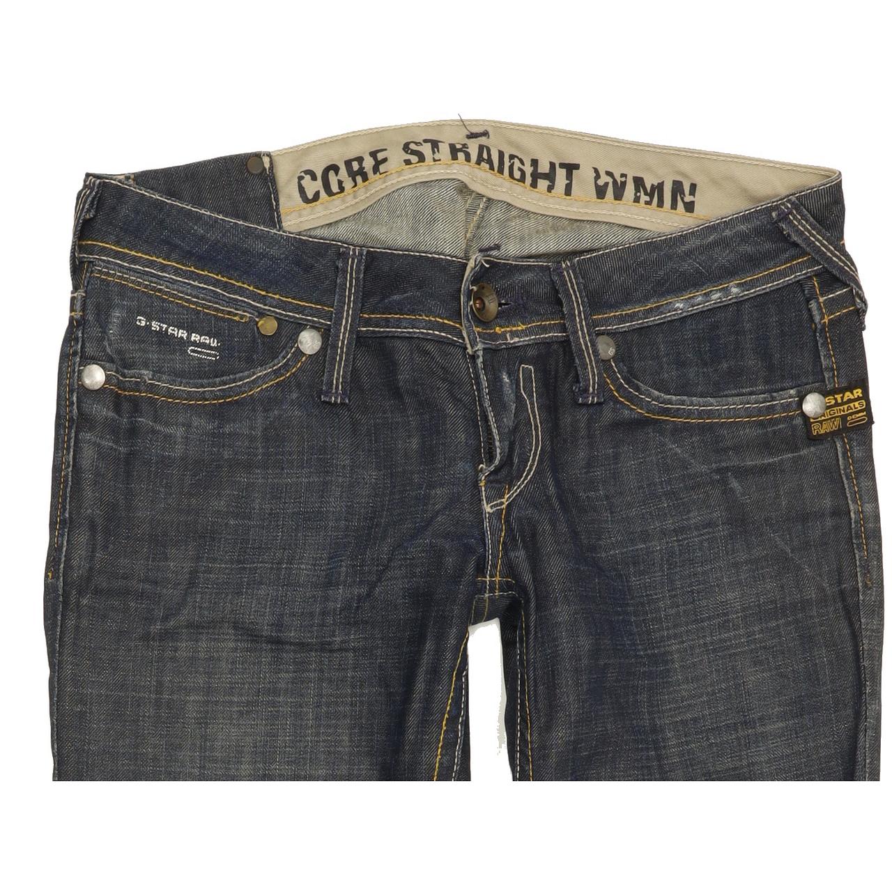 G-Star Core Women Blue Straight Slim Jeans W27 L30