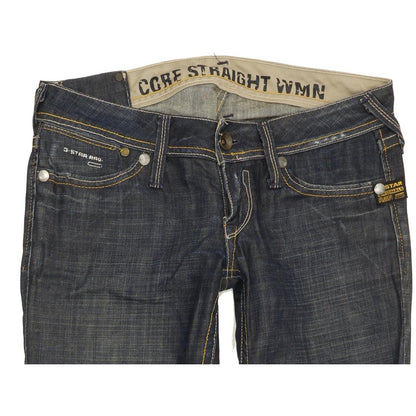 G-Star Core Women Blue Straight Slim Jeans W27 L30