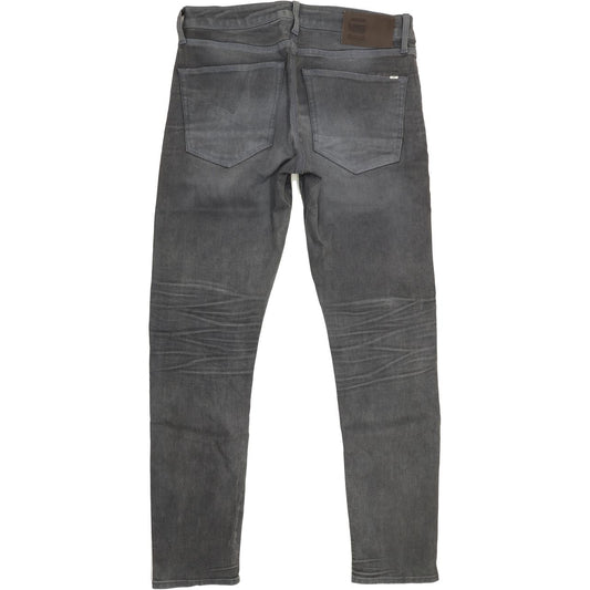 G-Star 3301 Men Grey Straight Slim Stretch Jeans W34 L33