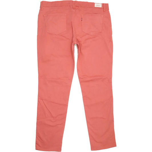 Levi's 524 Women Red Straight Slim Stretch Jeans W34 L32