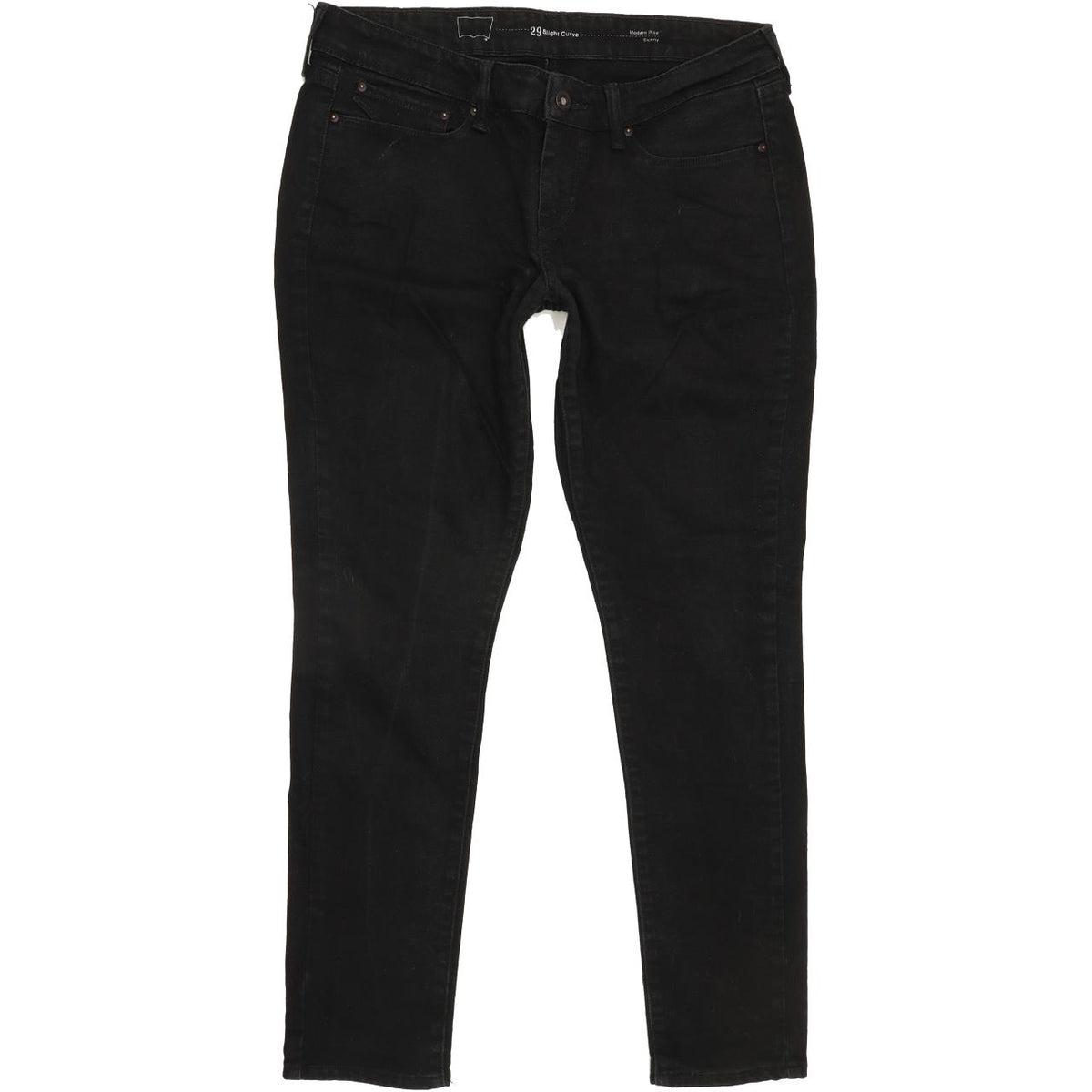 Levi's Slight Curve Women Black Skinny Slim Stretch Jeans W29 L28