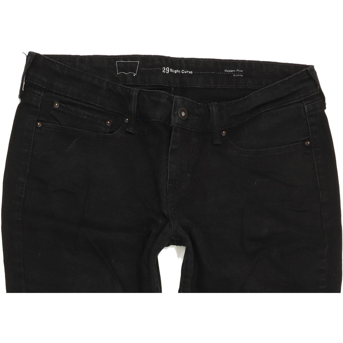 Levi's Slight Curve Women Black Skinny Slim Stretch Jeans W29 L28