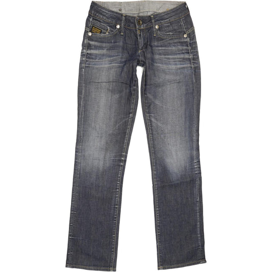 G-Star Women Blue Straight Slim Jeans W27 L31