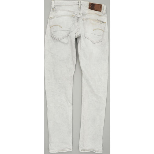 G-Star 3301 Men Grey Tapered Regular Stretch Jeans W29 L31