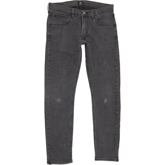 Lee Luke Men Charcoal Skinny Slim Stretch Jeans W31 L29