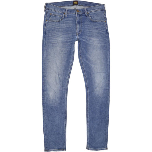 Lee Men Blue Straight Slim Jeans W33 L33