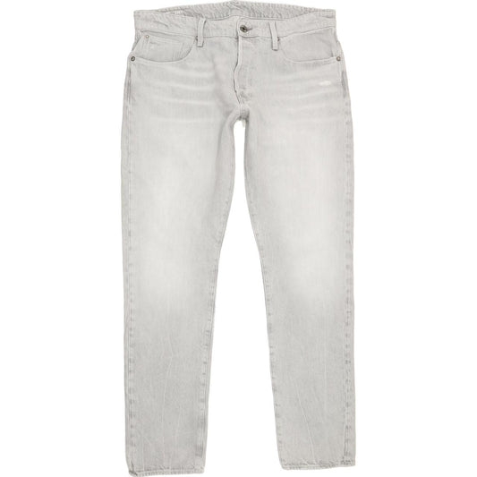 G-Star 3301 Men Grey Tapered Regular Jeans W36 L33