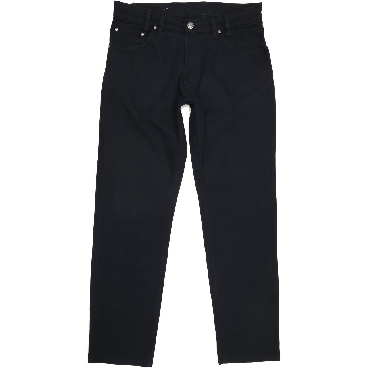 Pioneer Workwear Men Navy Straight Regular Stretch Jeans W35 L32
