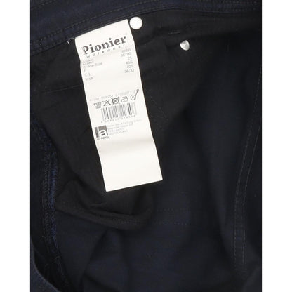 Pioneer Workwear Men Navy Straight Regular Stretch Jeans W35 L32